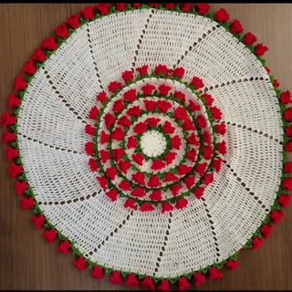 ست رومیزی گل