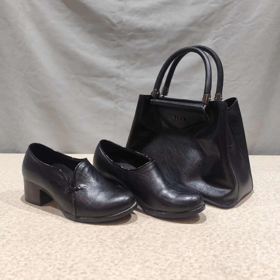 کیف و کفش ست طرح چرم