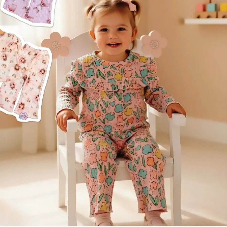 بلوز شلوار چیندار تمام چا