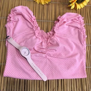 بلوز کیوت خال خالی