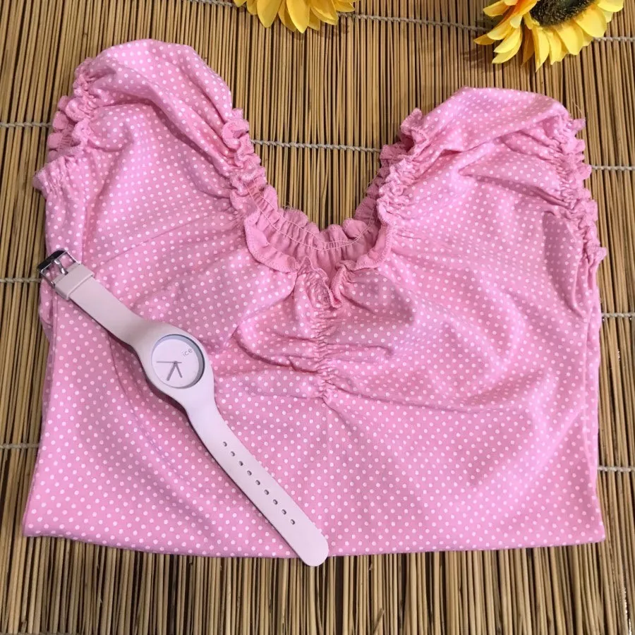 بلوز کیوت خال خالی