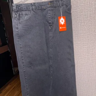 دامن جین ذغالی