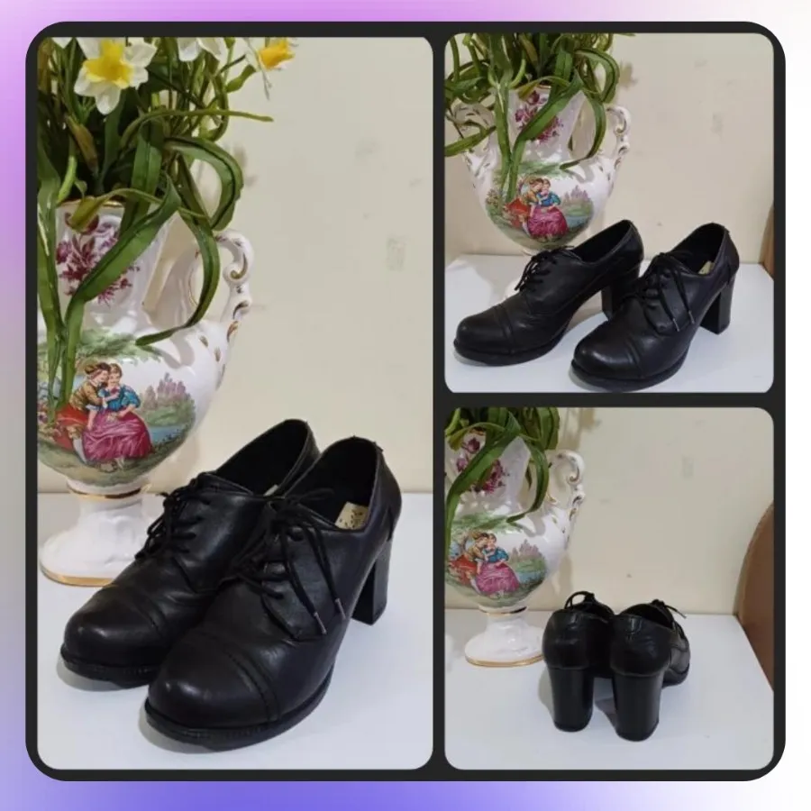 کفش چرم مشکی