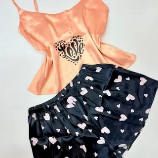 تاپ شورتک ساتن کیوت