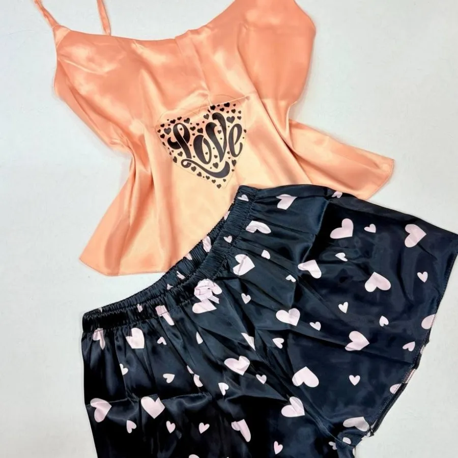 تاپ شورتک ساتن کیوت