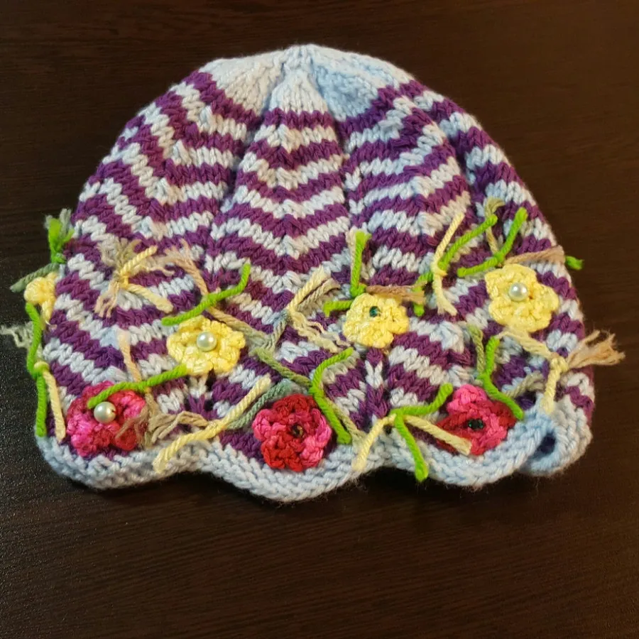 کلاه بافتنی دست باف