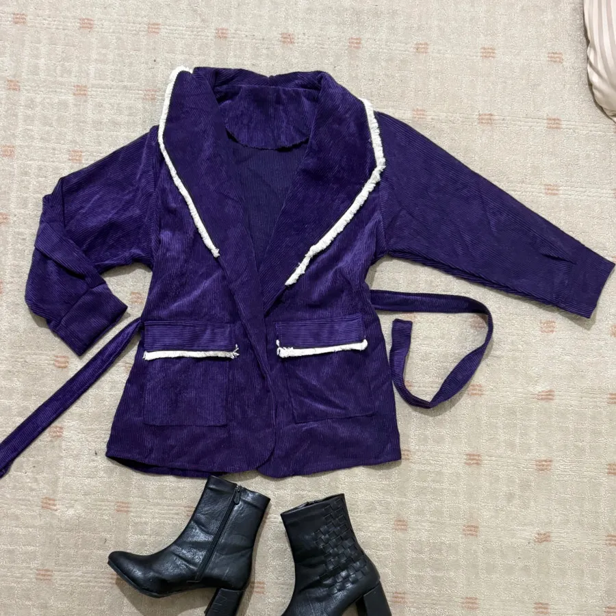 مانتو مخمل پاییزه