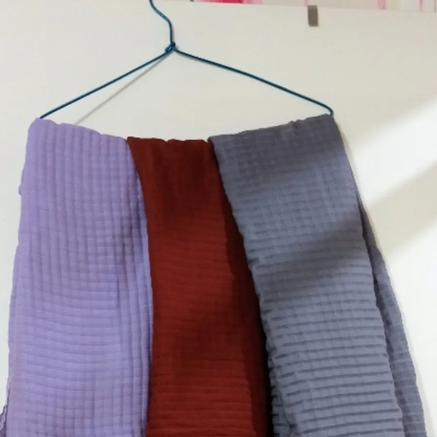 3تا شال پلیسه مربعی حراج