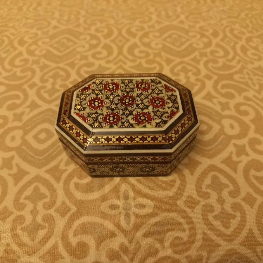 جعبه جواهر خاتم کاری