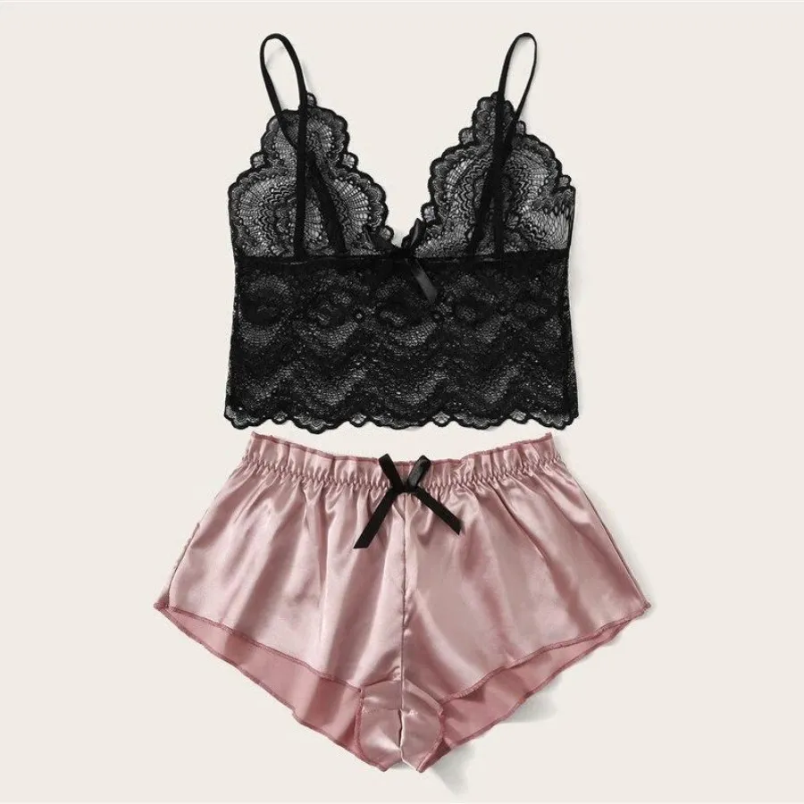 لباس خواب گیپور ساتن