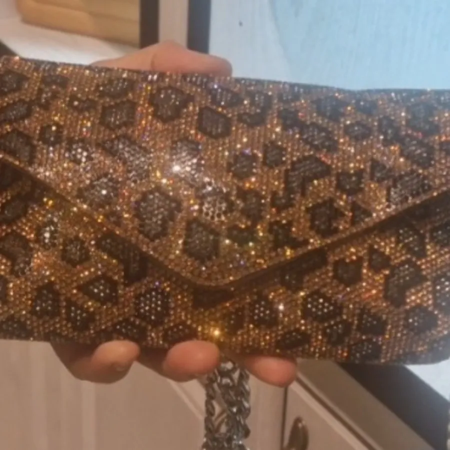 کیف تمام نگینی پلنگی