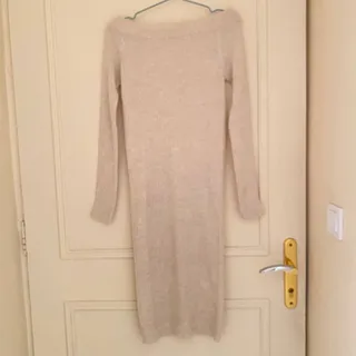 پیراهن بافت یقه‌ قایقی