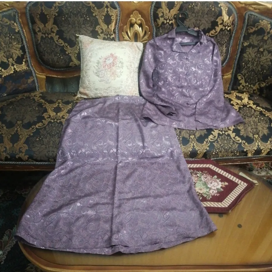 کت دامن بنفش طرحدار