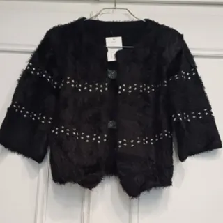 ژاکت بافت کراپ