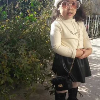 بلوز و دامن چرم