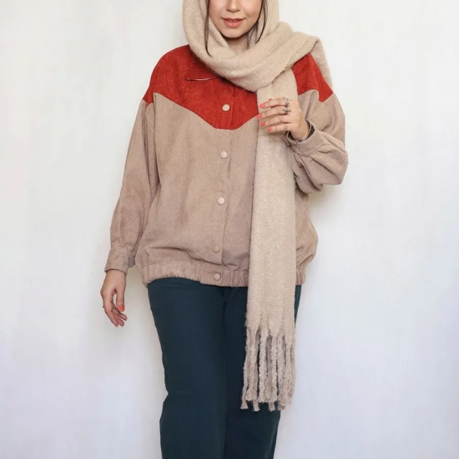 بامبر جکت مخمل کبریتی