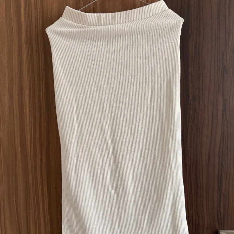 دامن سفید بافت کشی  LTB