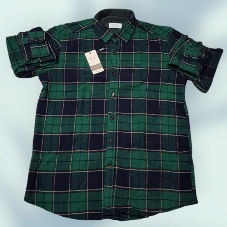 پیراهن پشمی چهارخانه