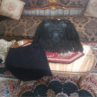 بلوز دامن پولکی