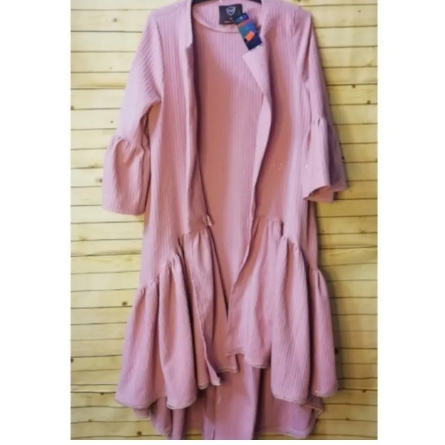 مانتو مزونی ترک صورتی