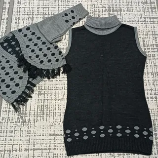 بافت یقه اسکی رویه دار