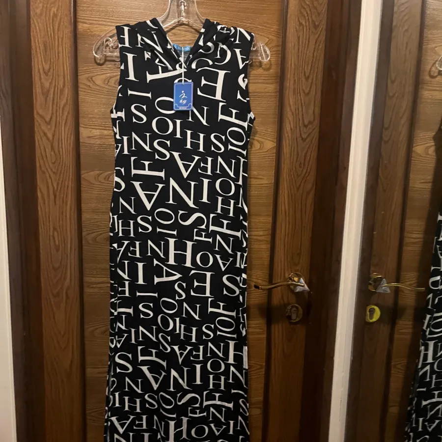 پیراهن نخی خارجی کلاهدار