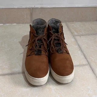 نیم بوت جیر قهوه ای عسلی