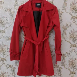 بارانی قرمز زارا