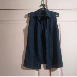 تاپ حریر سورمه ای