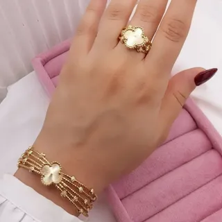 ست دستبندو انگشتر ون کلیف