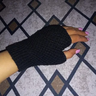 دستکش بافت مشکی