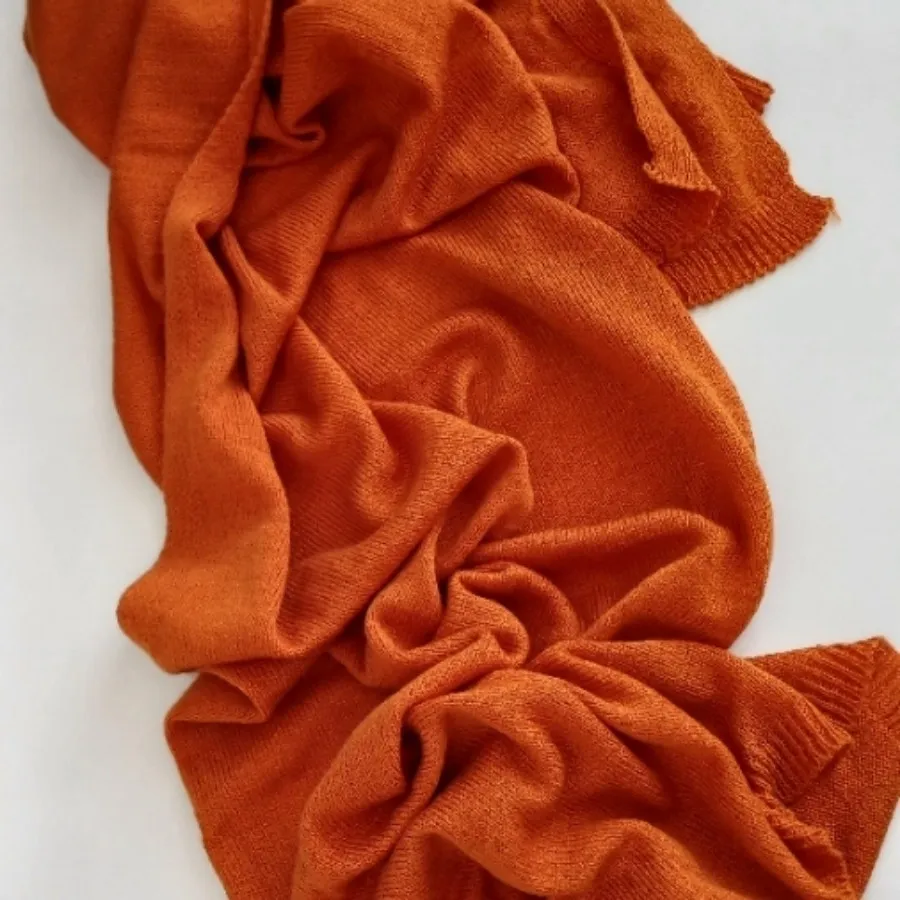 شال زمستونی رنگ اجری