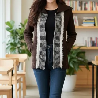 سوییشرت بافت دخترانه