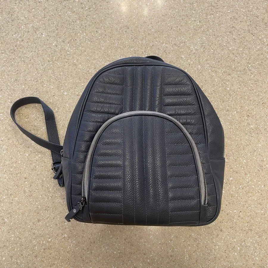 کوله نوین چرم طوسی نووووو