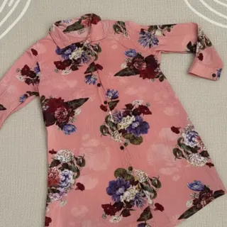 شومیز نخی گلدار