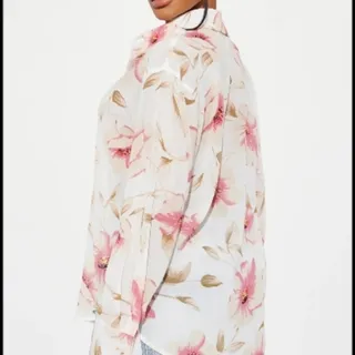 شومیز فلورال حریر