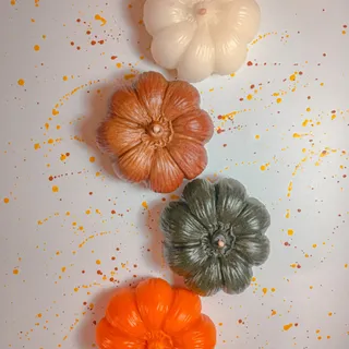 ست چهارتایی شمع کدو تنبل