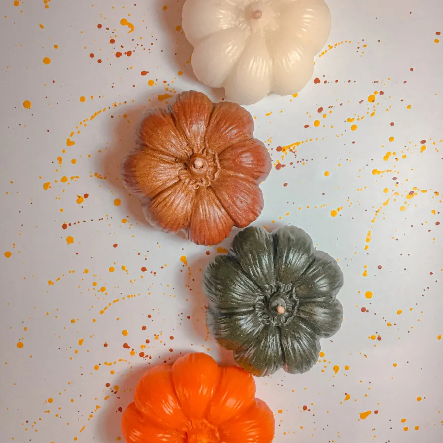 ست چهارتایی شمع کدو تنبل