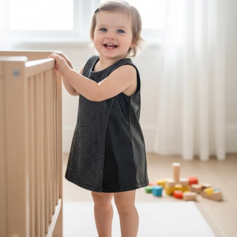 سارافون پاییزه بغل چرم