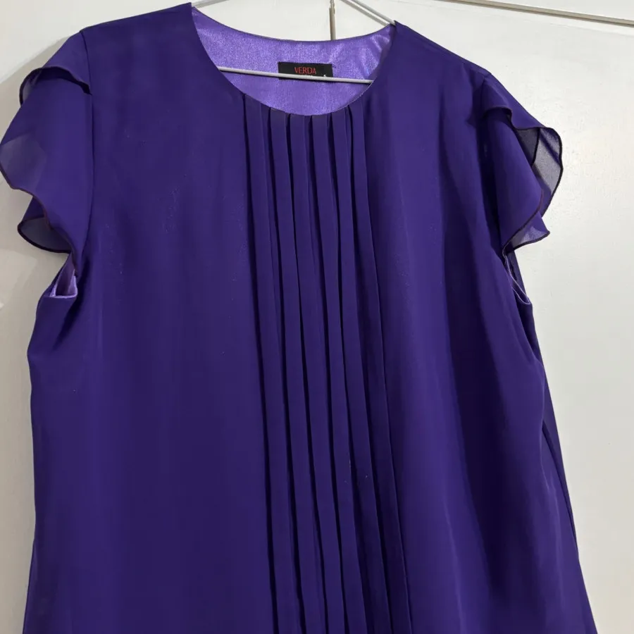 بلوز حریر بنفش