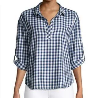 بلوز تونیک چهارخونه