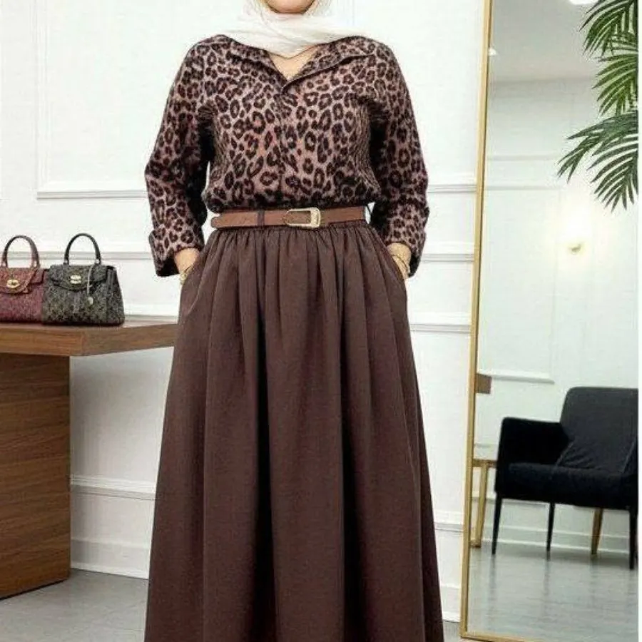 شومیز دامن کمربند