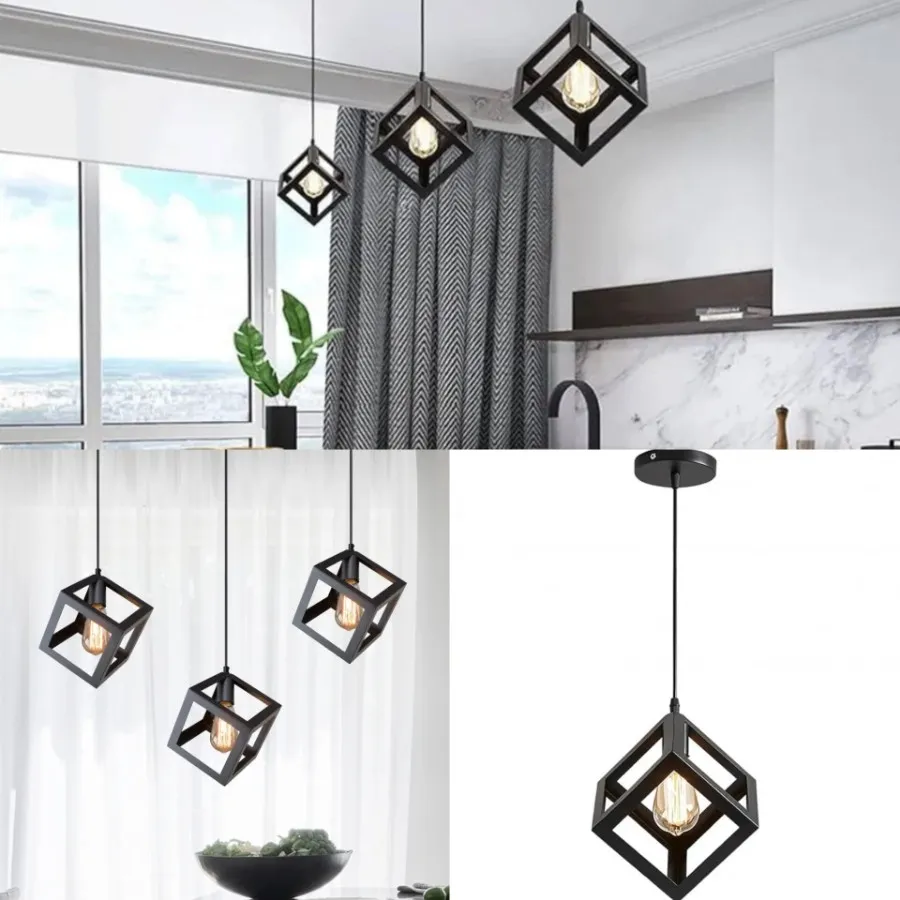 لوستر فلزی مشکی