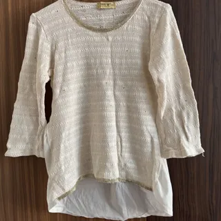 بافت سفید عروسکی پولکی زر