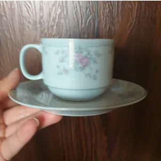 فنجون نعلبکی چینی