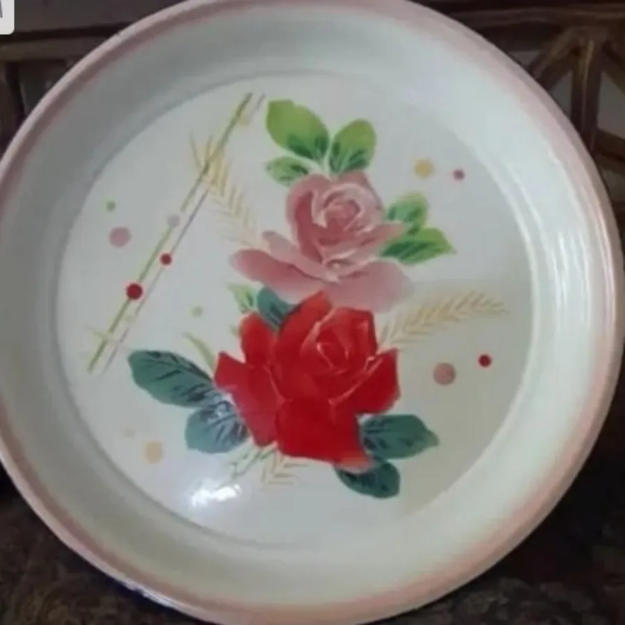 سینی لعابی قدیمی