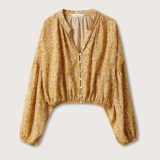 کراپ شومیز نخ پنبه Mango