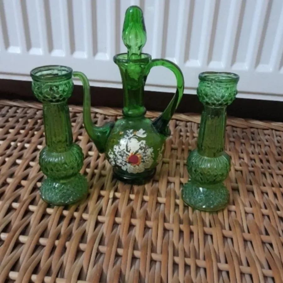 شمعدان و گلابدان قدیمی