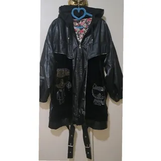 پالتو چرم نگینی مجلسی