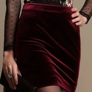 دامن مخمل کوتاه